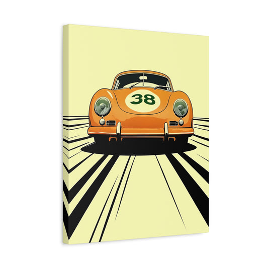 PCAR Art Deco Splash Stretched Canvas