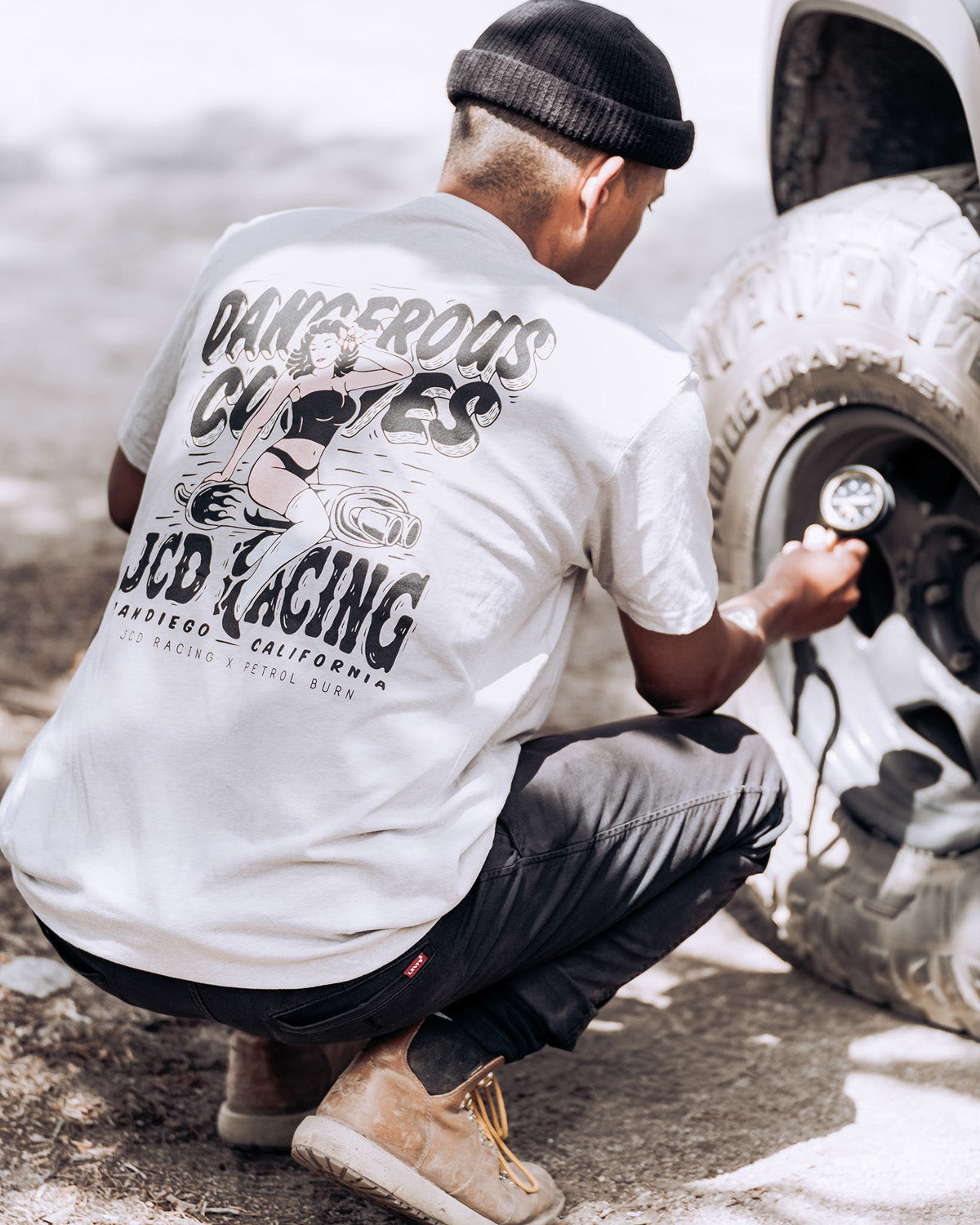 gasoline culture lifestyle pin-up girl shirt