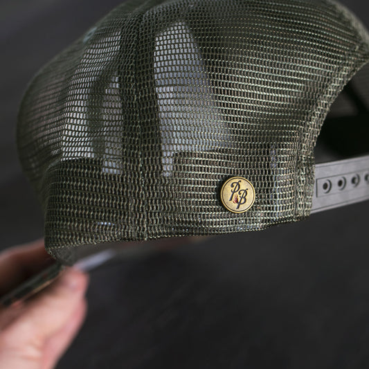 Baseball Logo III Camo Trucker