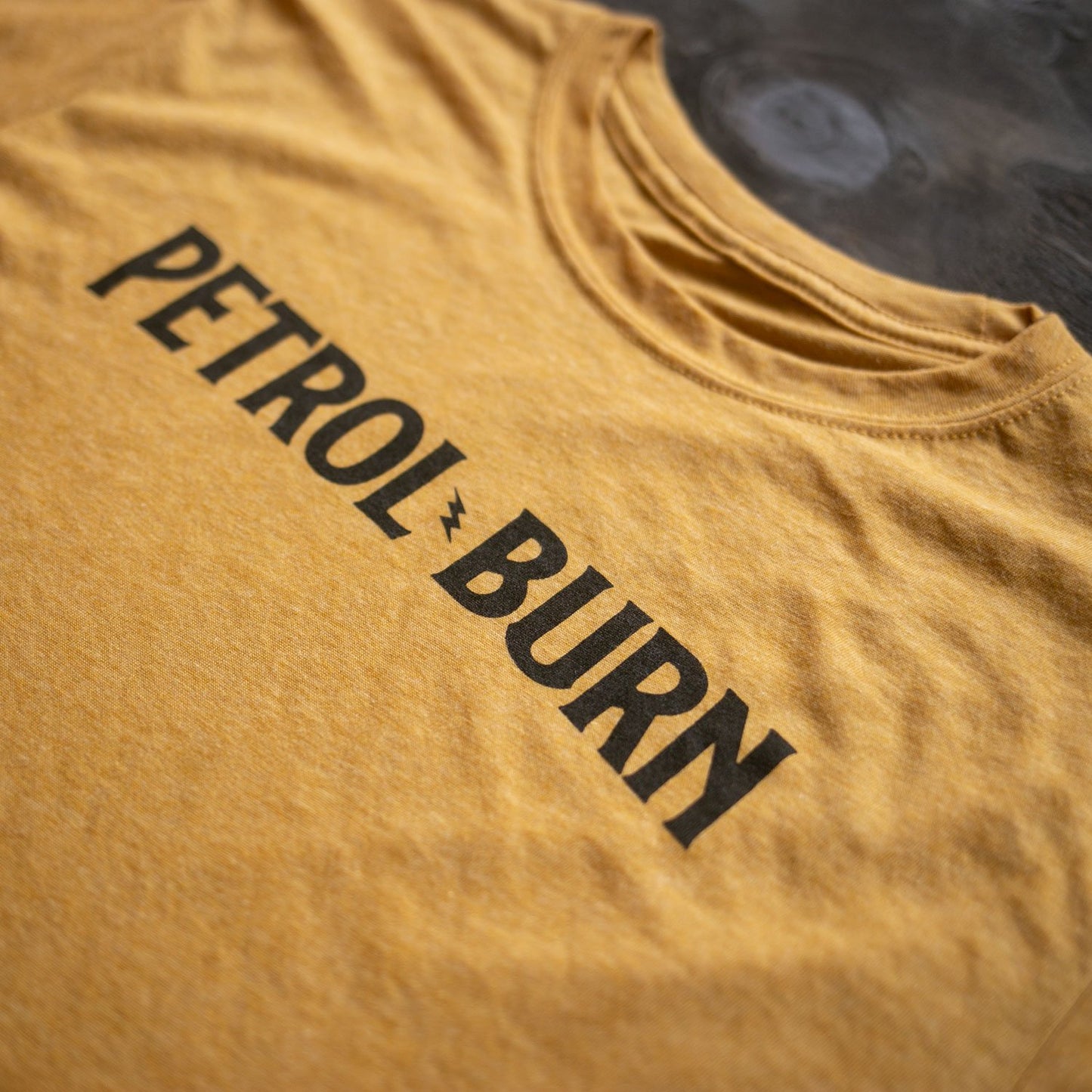 petrol burn chemical fuel additive vintage inspired mens t-shirt