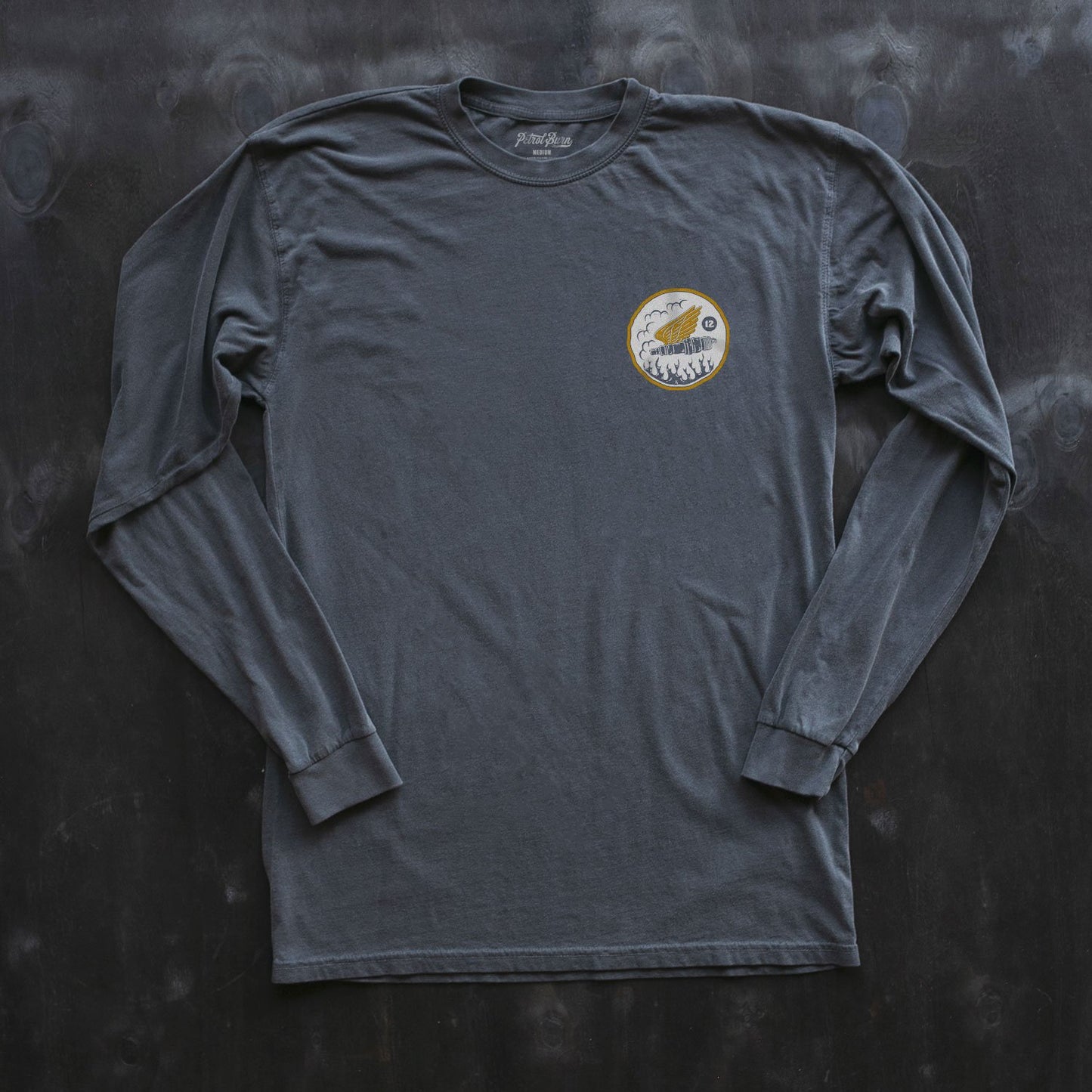petrol burn garage moto & auto lifestyle clothing long sleeve