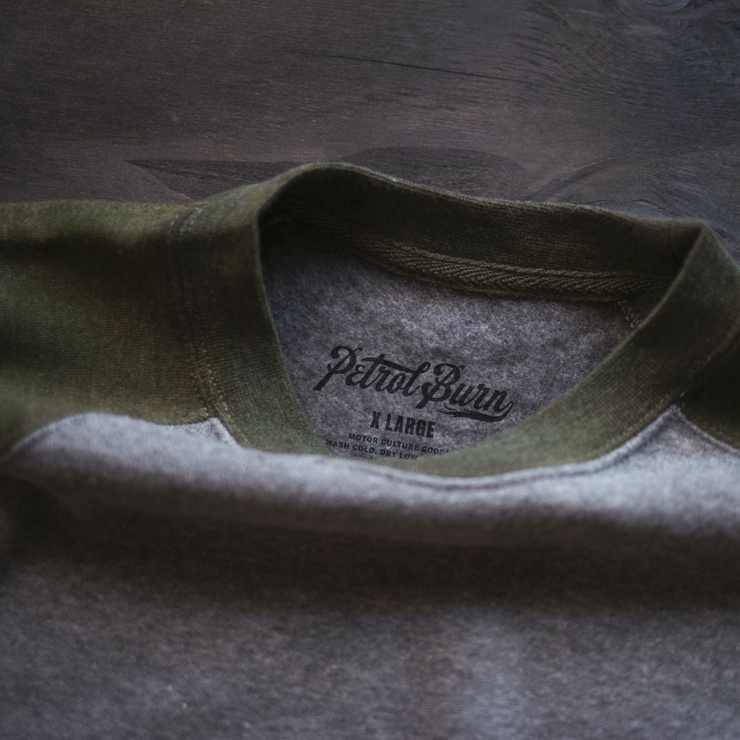 Retro Oval Camo Raglan Crew