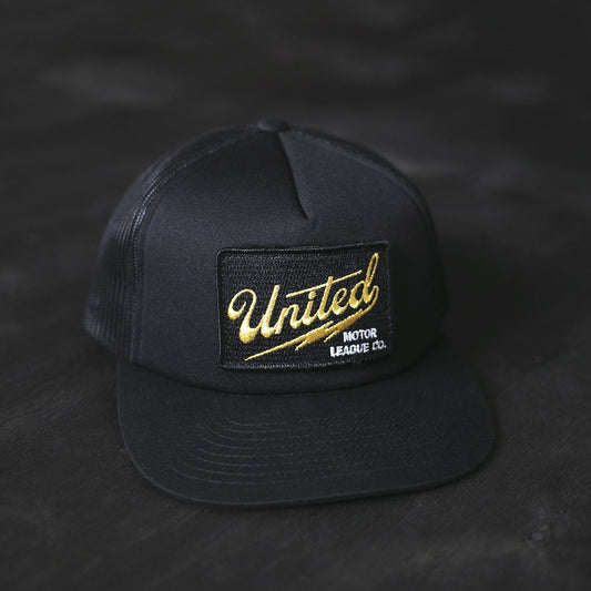black and gold united motor league patch