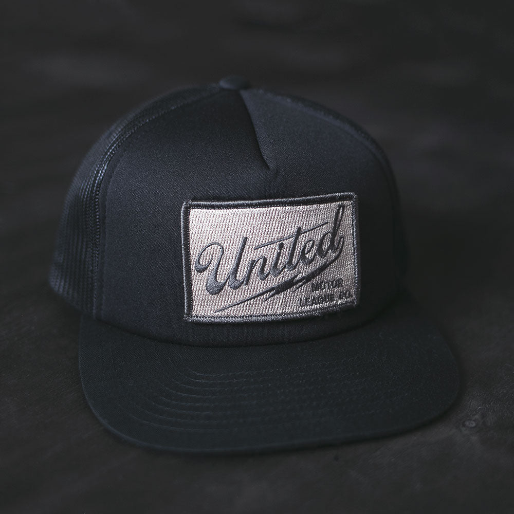 charcoal gray united motor league patch hat