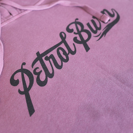 Burn Logo Garment Dyed Pullover Salmon