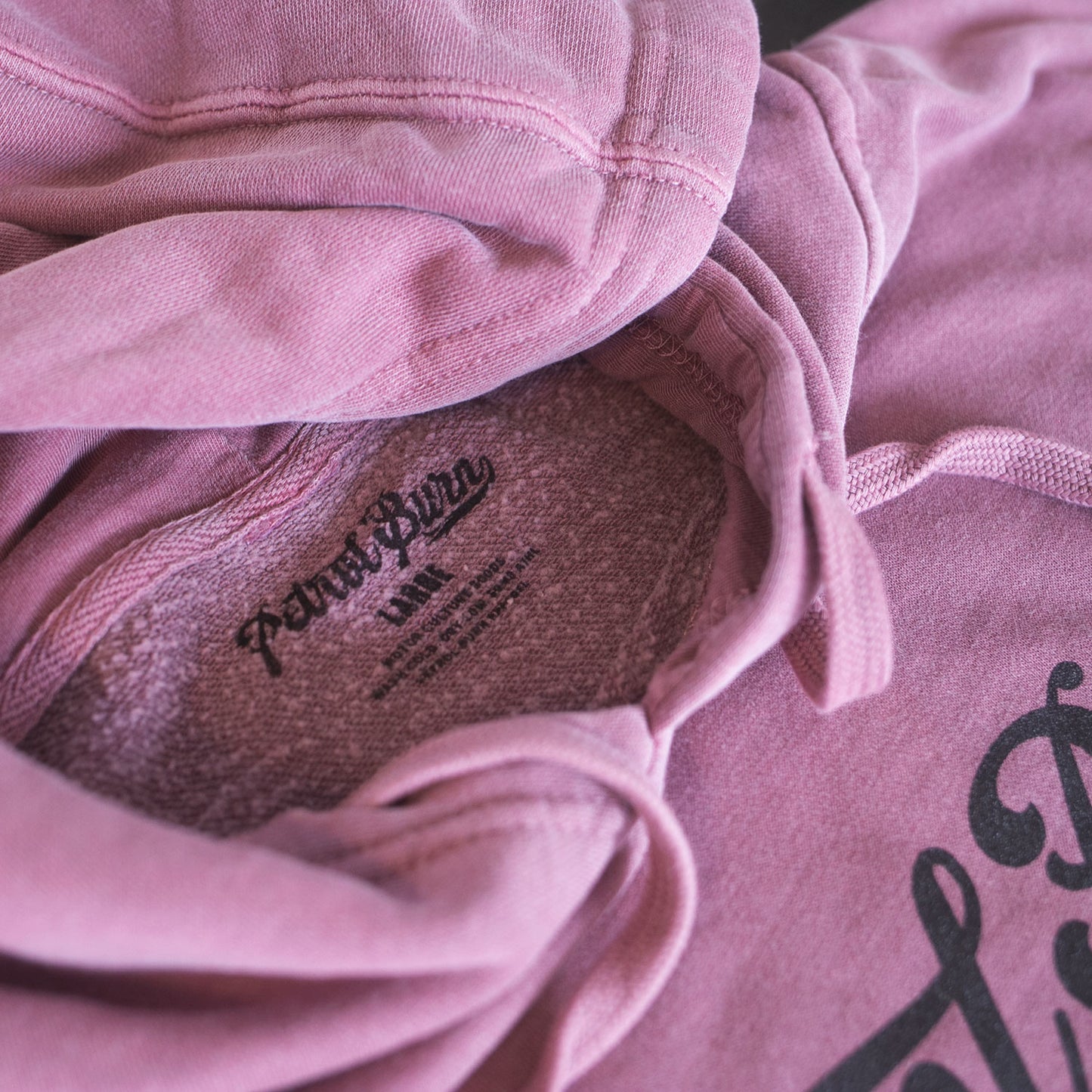 Burn Logo Garment Dyed Pullover Salmon