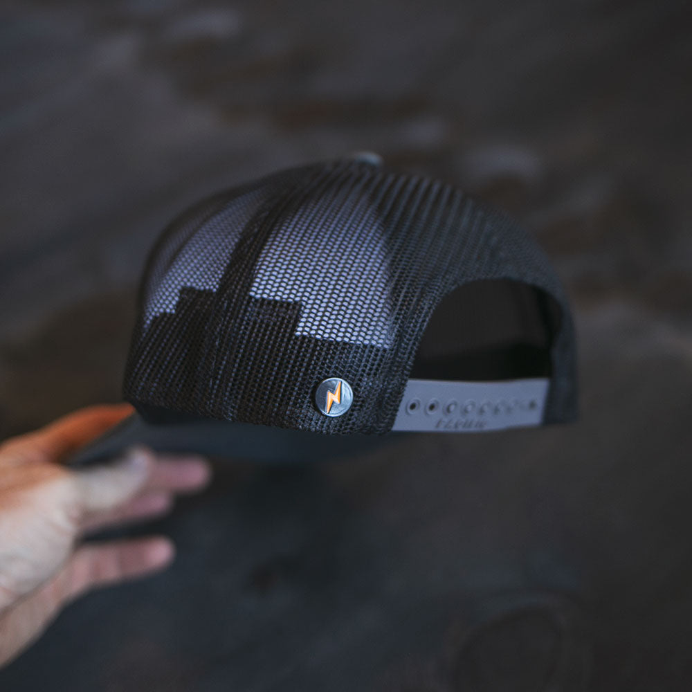 18-Year Logo Camo Patch Trucker
