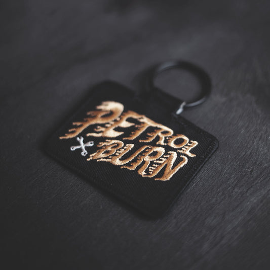 Oil Leak Embroidered Key Fob