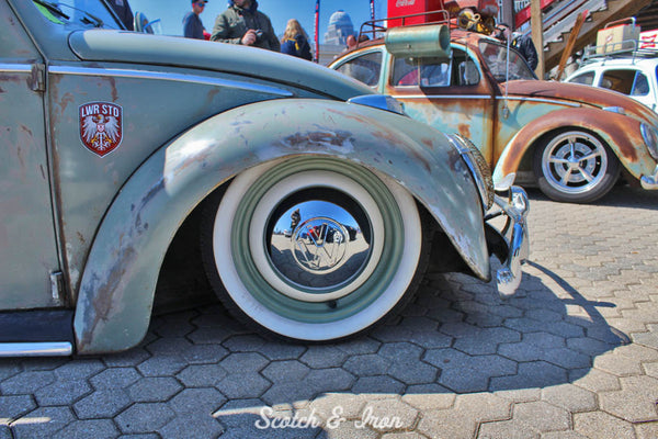 smoothie wheels on a slammed vw bug