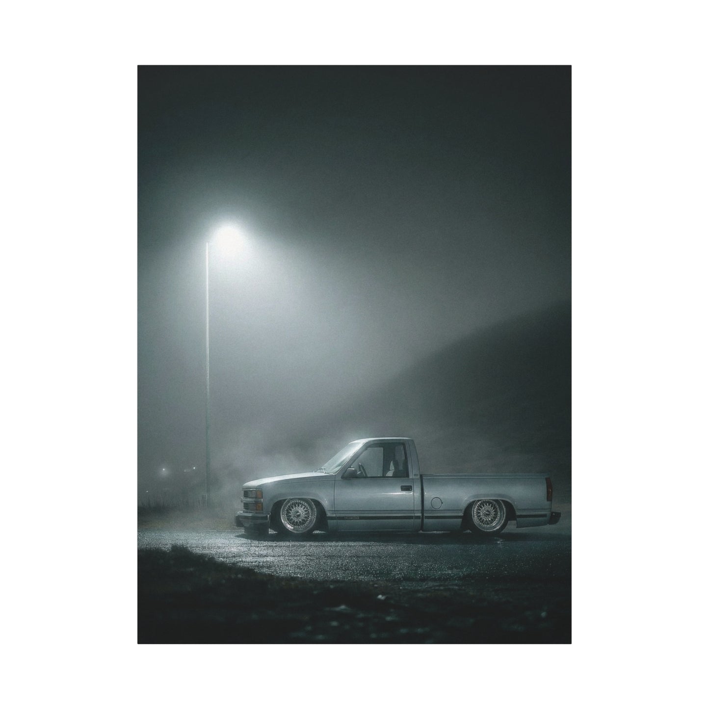 1990s Chevy Custom Pickup Matte Canvas Print