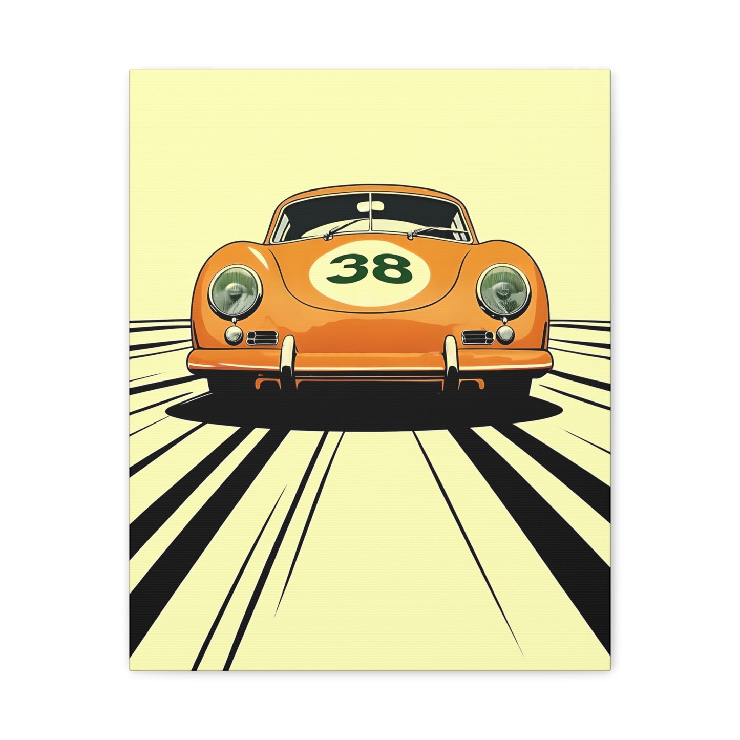 PCAR Art Deco Splash Stretched Canvas