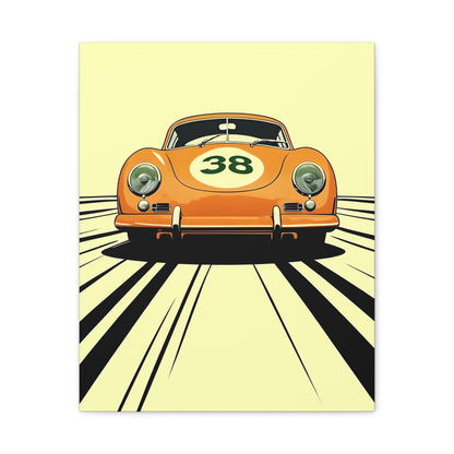 PCAR Art Deco Splash Stretched Canvas