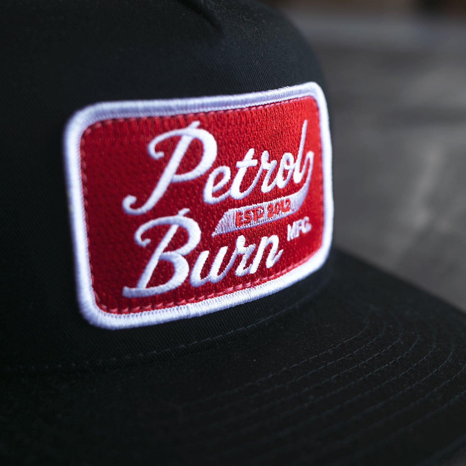 18-Year Logo Black Trucker Red