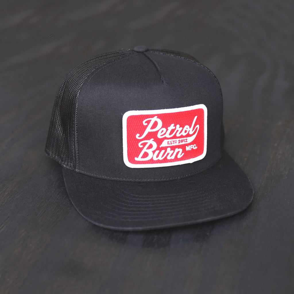 18-Year Logo Black Trucker Red