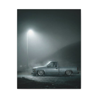 1990s Chevy Custom Pickup Matte Canvas Print