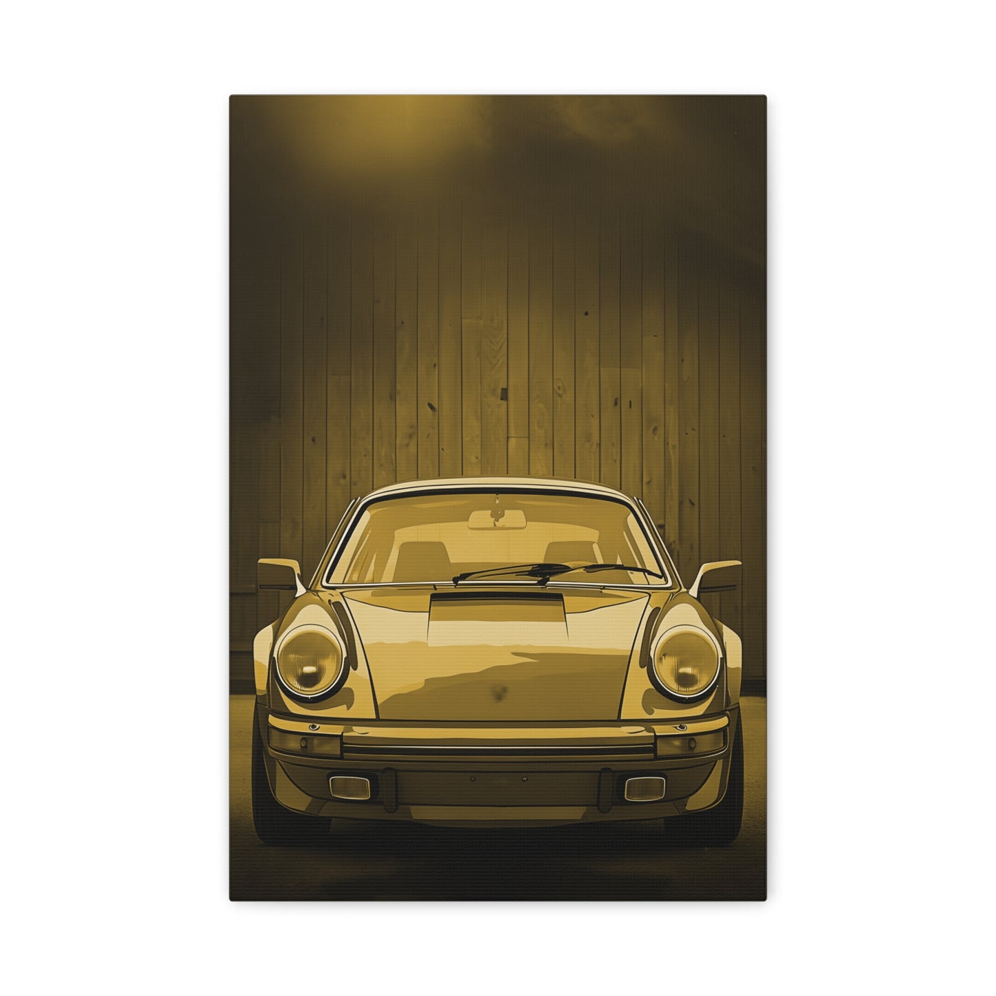 Canvas Print - Vintage Porsche Inspired Stretched