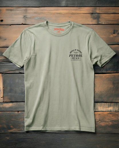 petrol burn gray tshirt