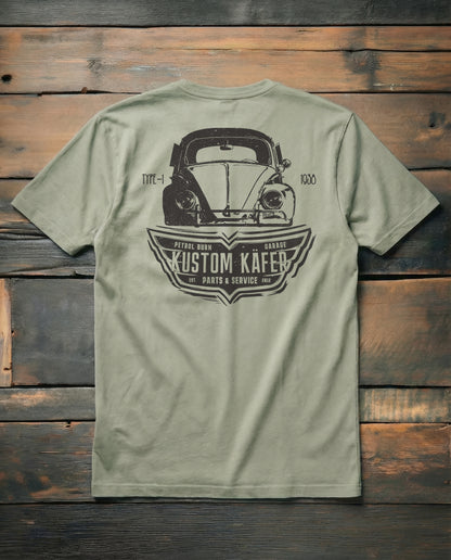 air cooled VW bug tshirt gray