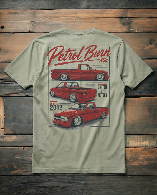 bagged chevy s10 bbs rs wheels mens tshirt
