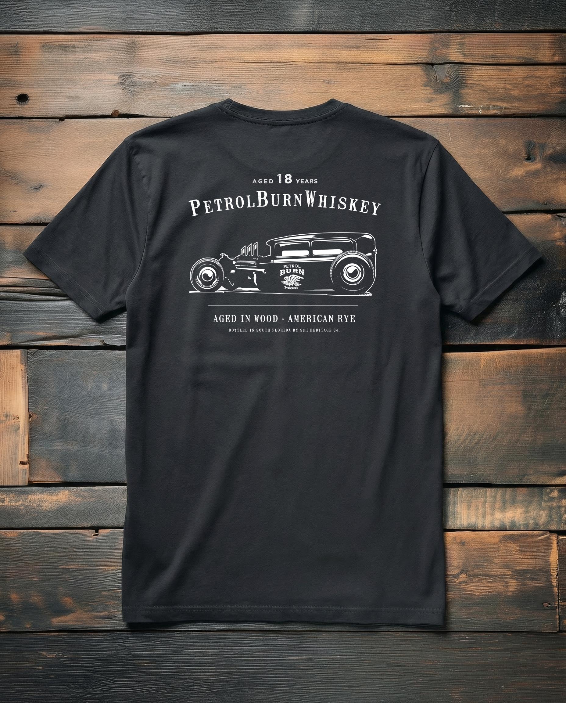 hotrod ratrod m,ens black tee shirt