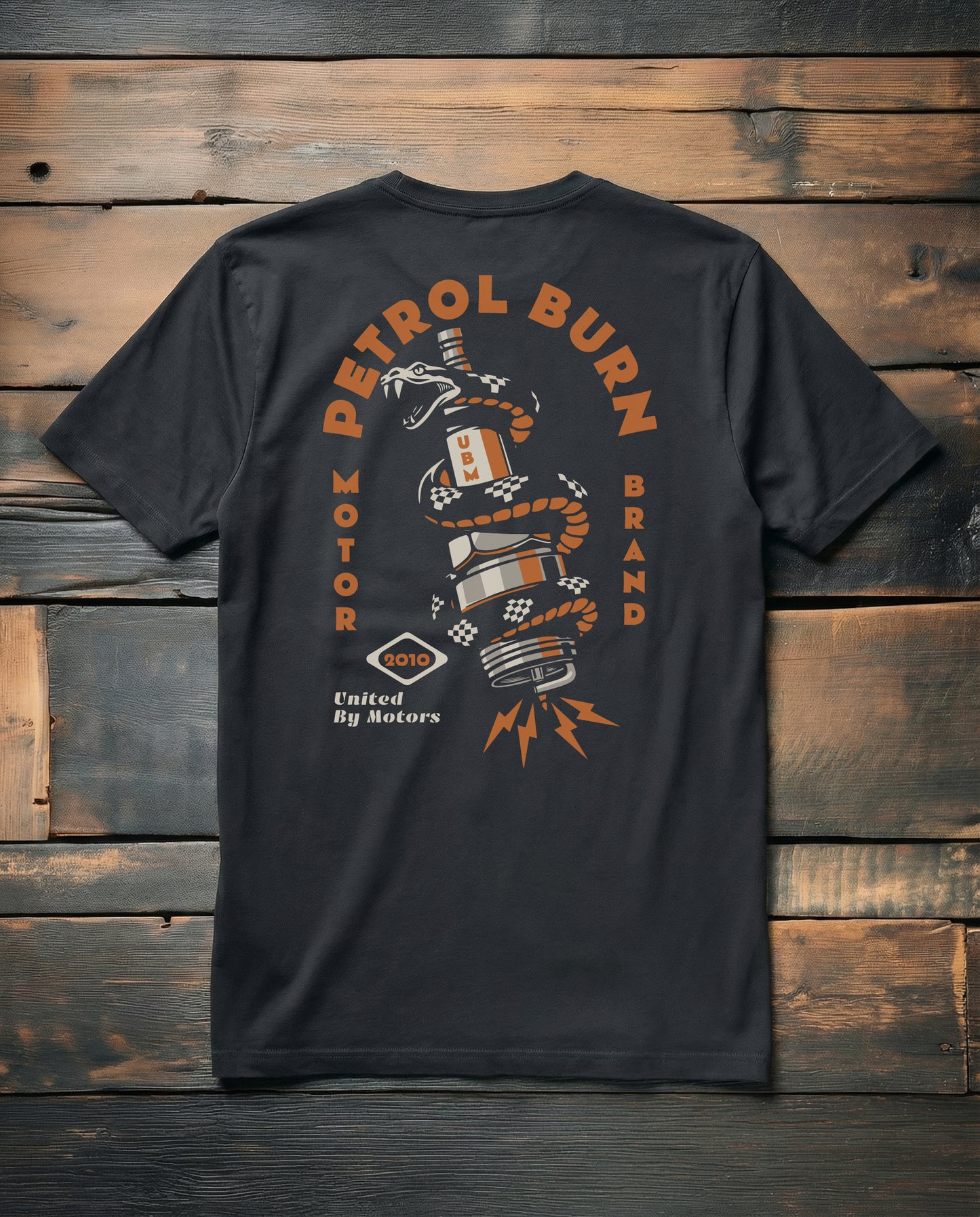 petrol burn black gasoline culture lifestyle tshirt