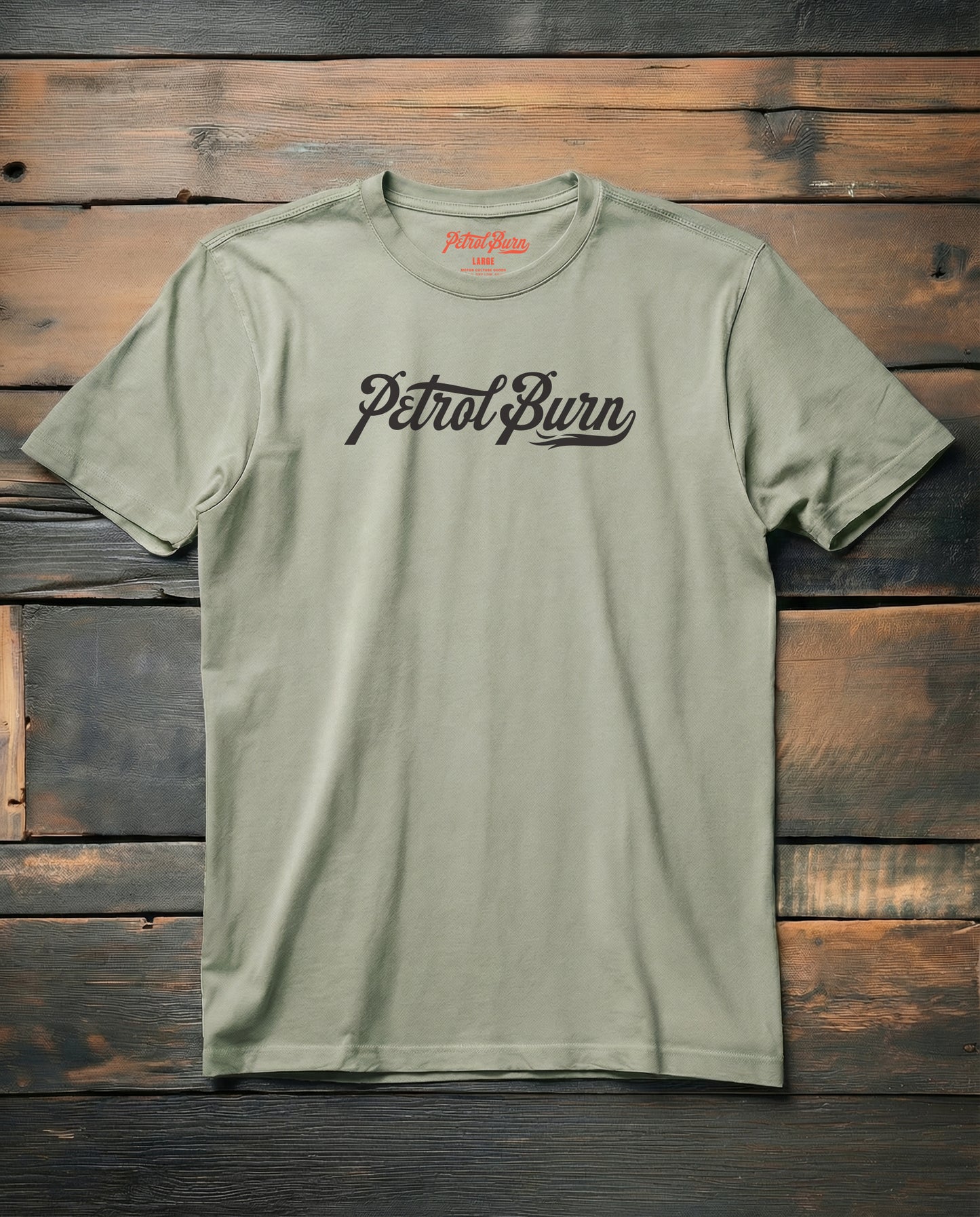 petrol burn logo tshirt