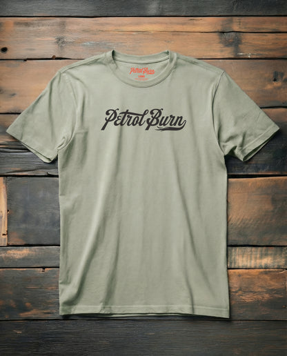 petrol burn logo tshirt