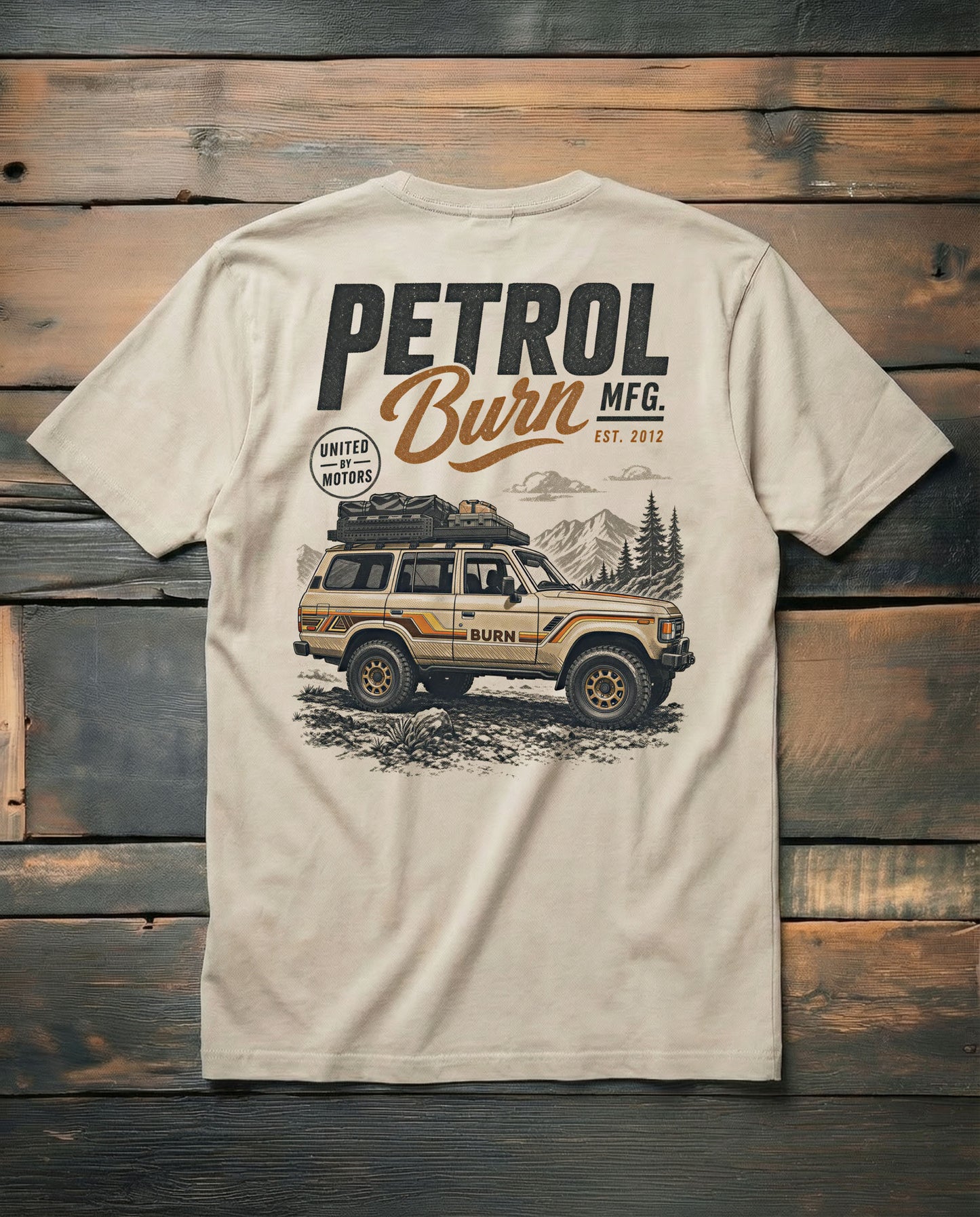 toyota fj60 overland inspired tee shirt