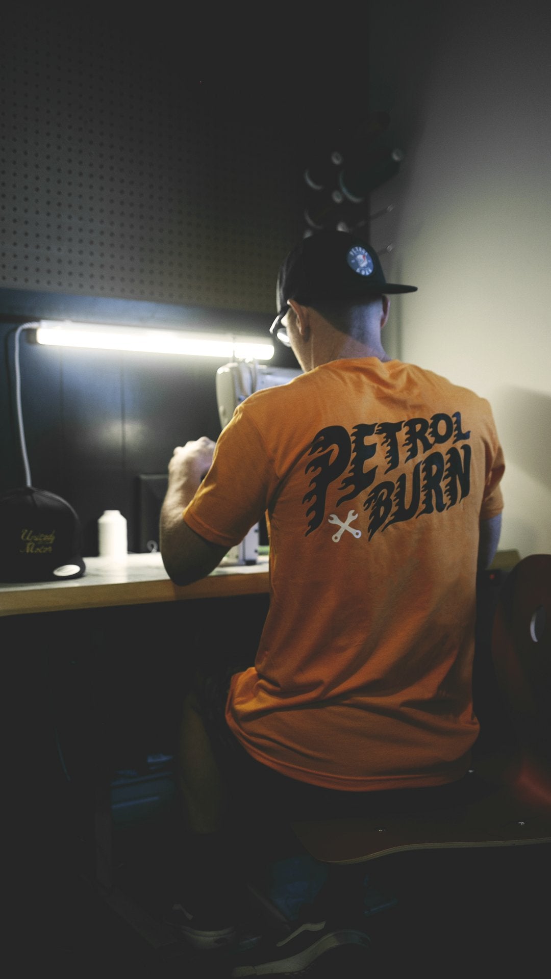 motorcycle and auto lifestyle inspired petrol burn tshirt