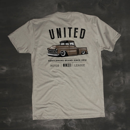 bagged slammed vintage c10 chevy truck tshirt