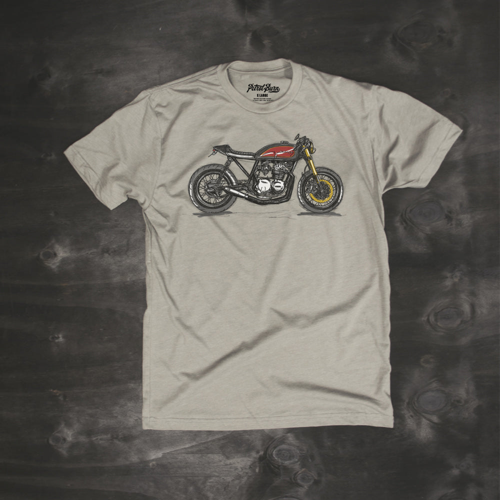 cafe racer motorcycle cb550 vintage lifestyle tshirt