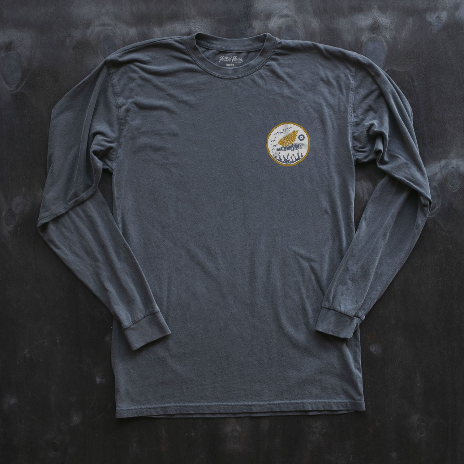 petrol burn garage moto & auto lifestyle clothing long sleeve