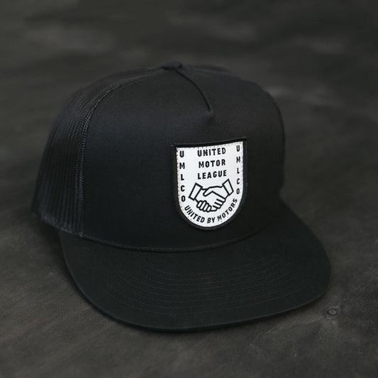 umlco gentlemans badge trucker hat