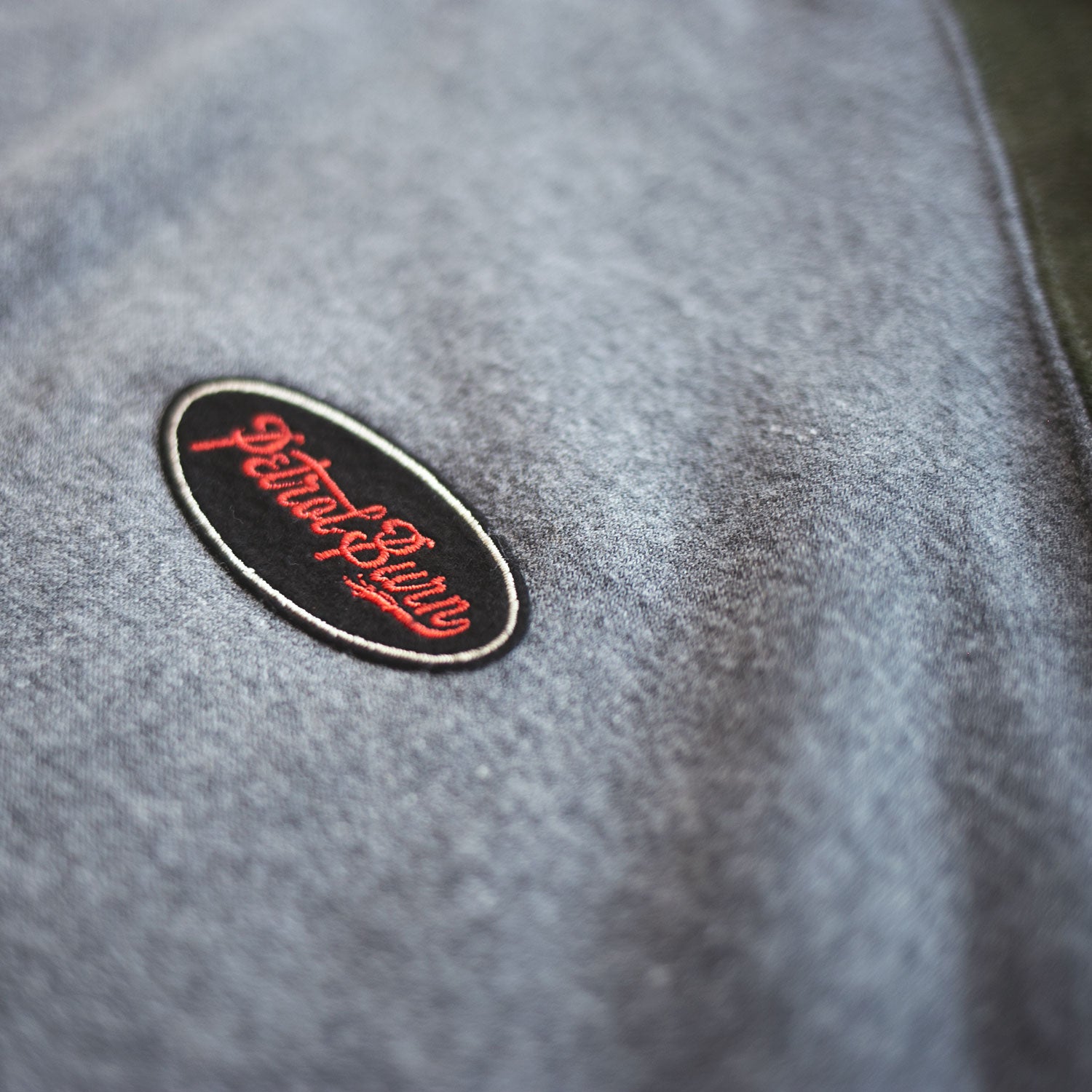 petrol burn moto lifestyle oval logo patch
