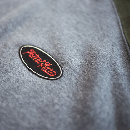 petrol burn moto lifestyle oval logo patch