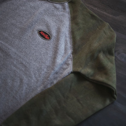 Retro Oval Camo Raglan Crew
