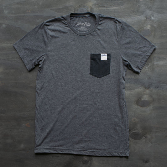 petrol burn vintage moto lifestyle pocket tshirt