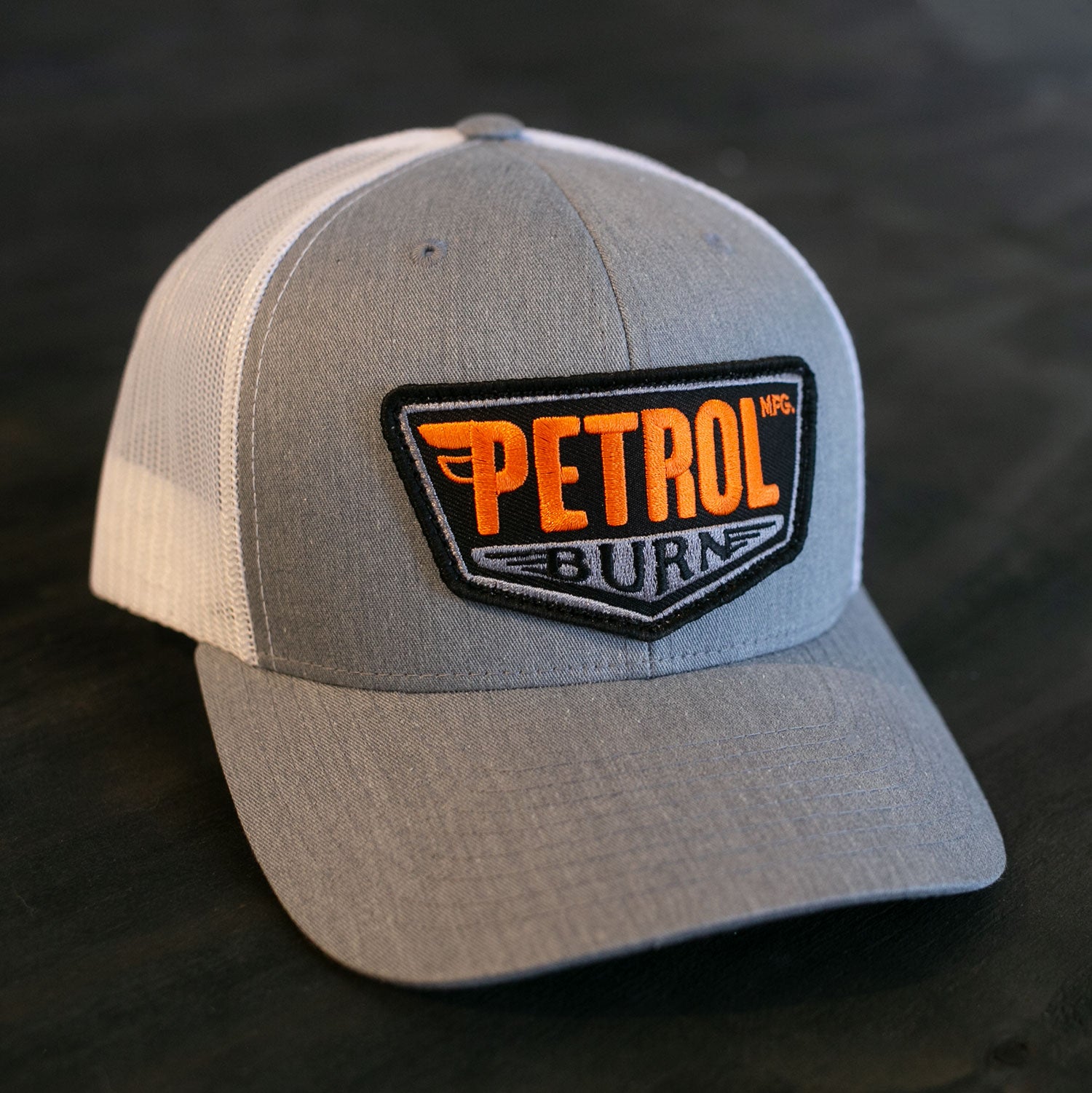 petrol burn vintage gas and oil sign hat