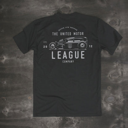 umlco hot rod street rod rat rod men's black t-shirt