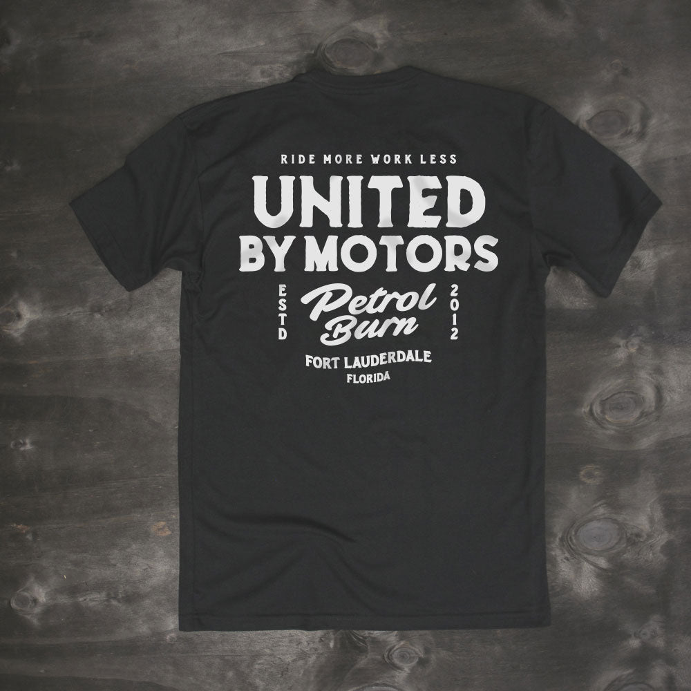 Vintage gasoline culture logo tshirt black