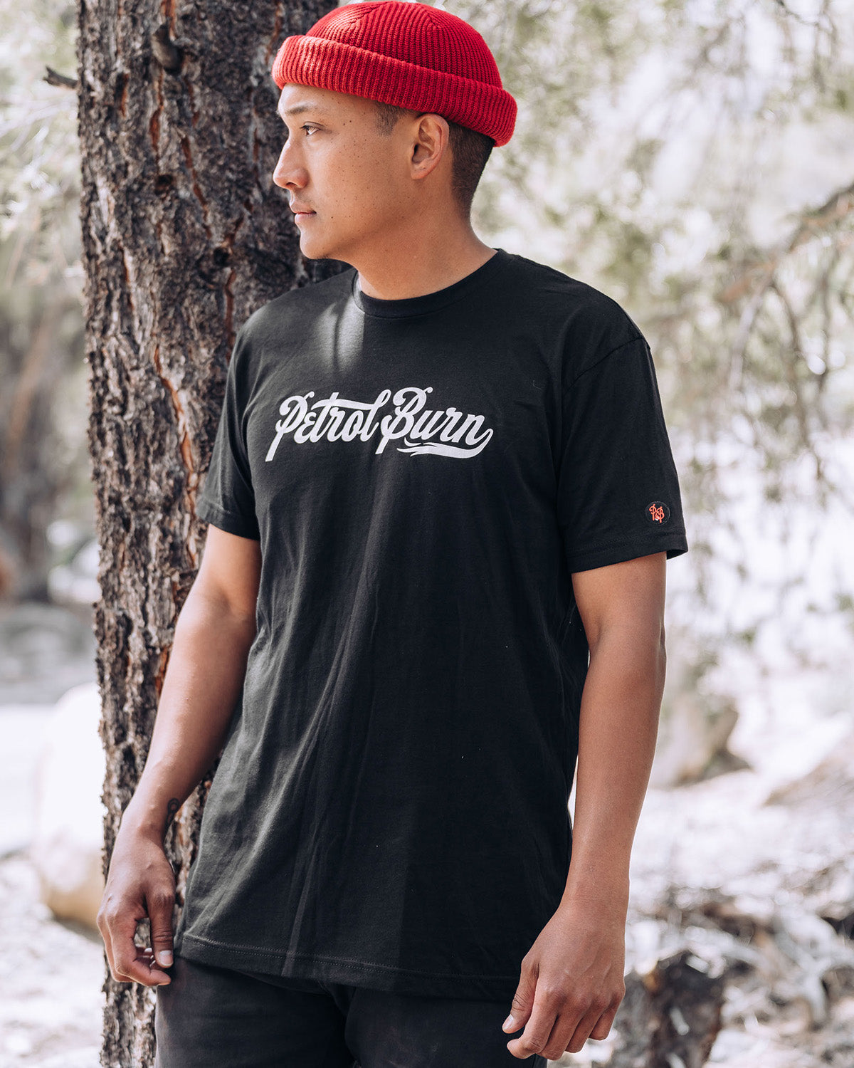 black men's motorcycle lifestyle t-shirt