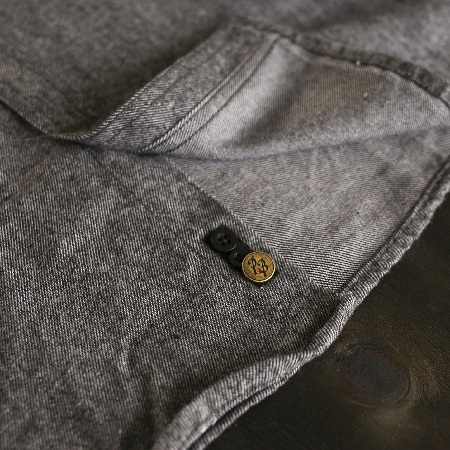 Bitters Flannel Charcoal
