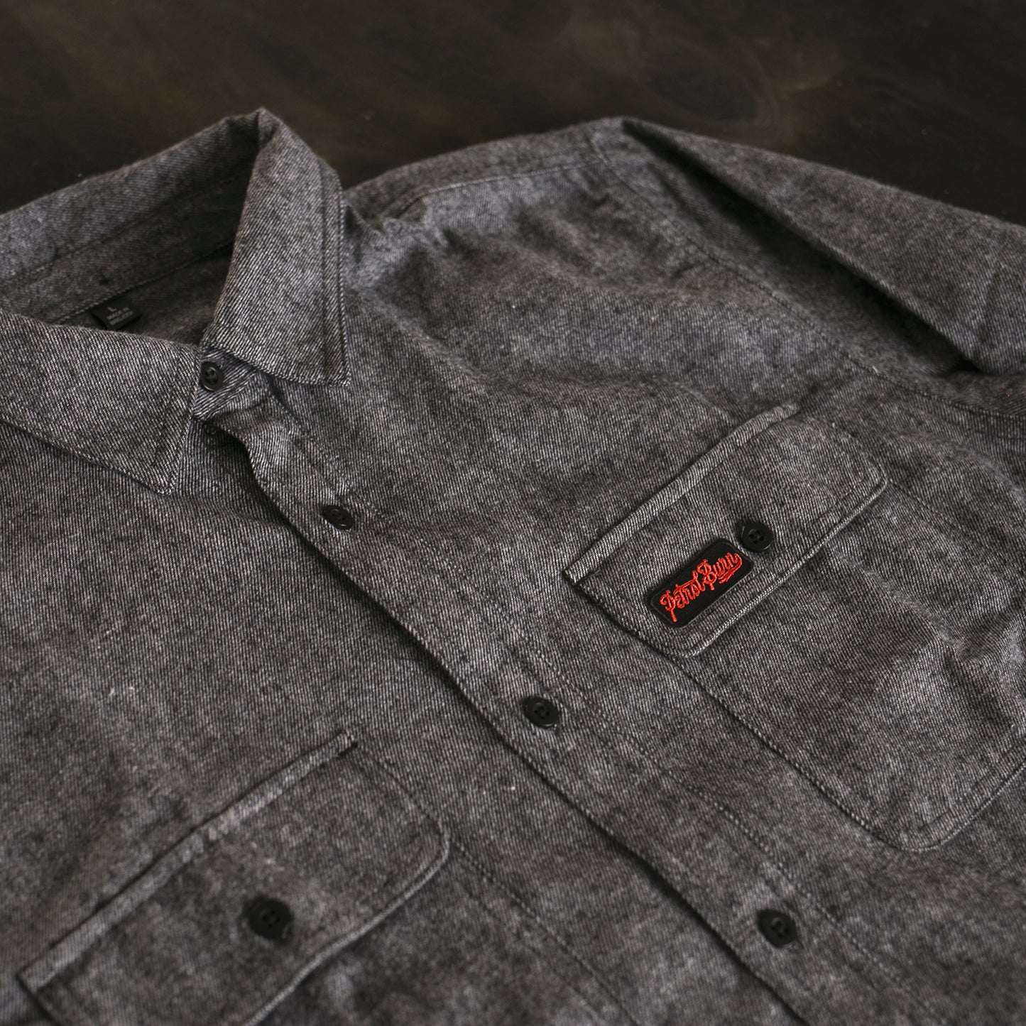 Bitters Flannel Charcoal
