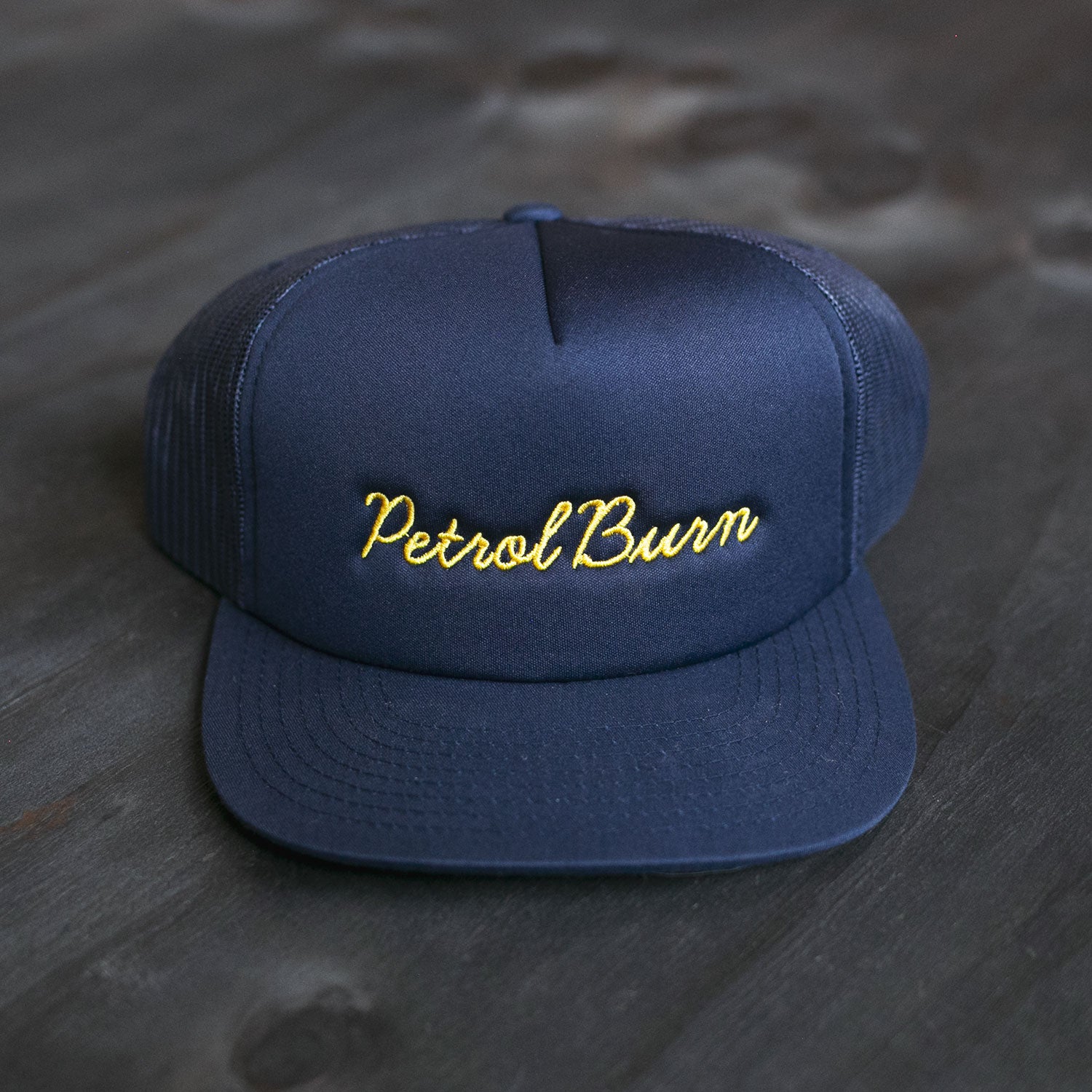 Script Logo 3D Trucker Navy