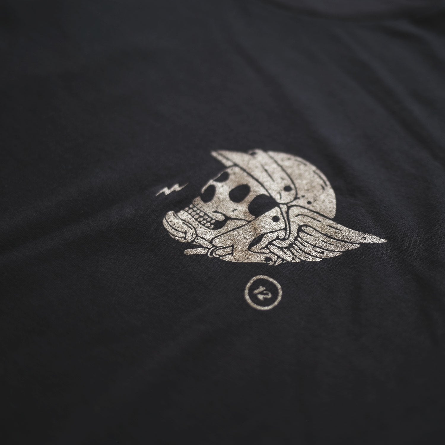 moto lifestyle rider inspired skull black mens tshirt