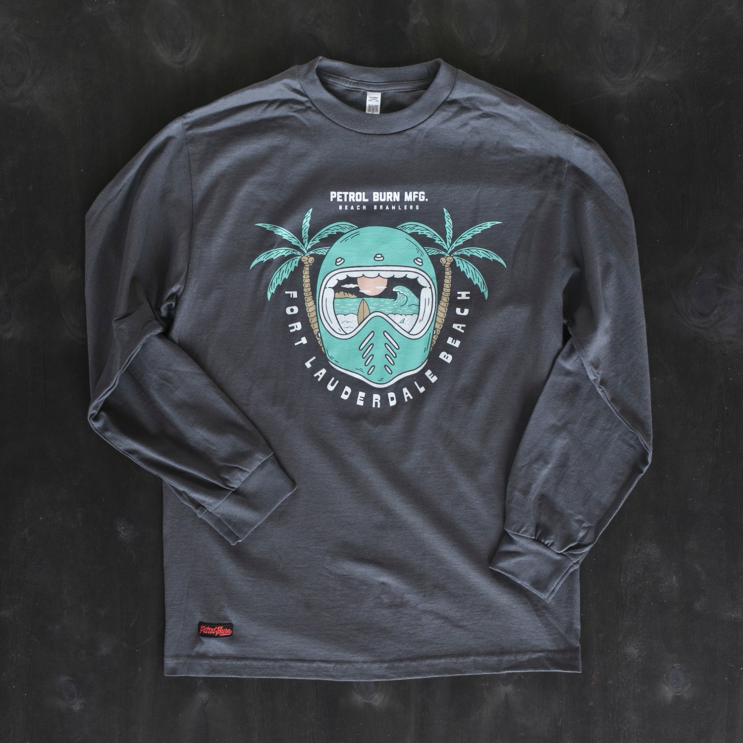 moto beach motorcycle helmet long sleeve shirt