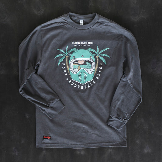 moto beach motorcycle helmet long sleeve shirt