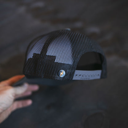 18-Year Logo Camo Patch Trucker