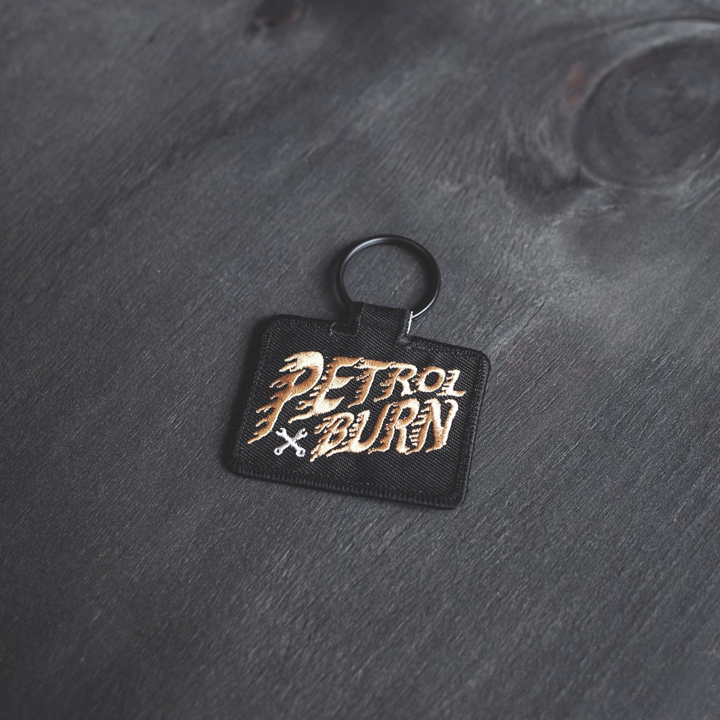 Oil Leak Embroidered Key Fob