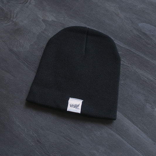 united motor league black motorcycle inspired winter beanie